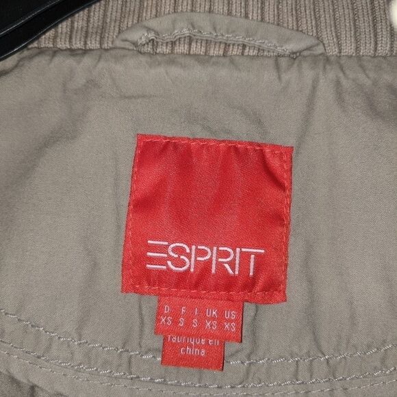 Esprit Khaki Lightweight Utility Jacket Size XS - Picture 6 of 7
